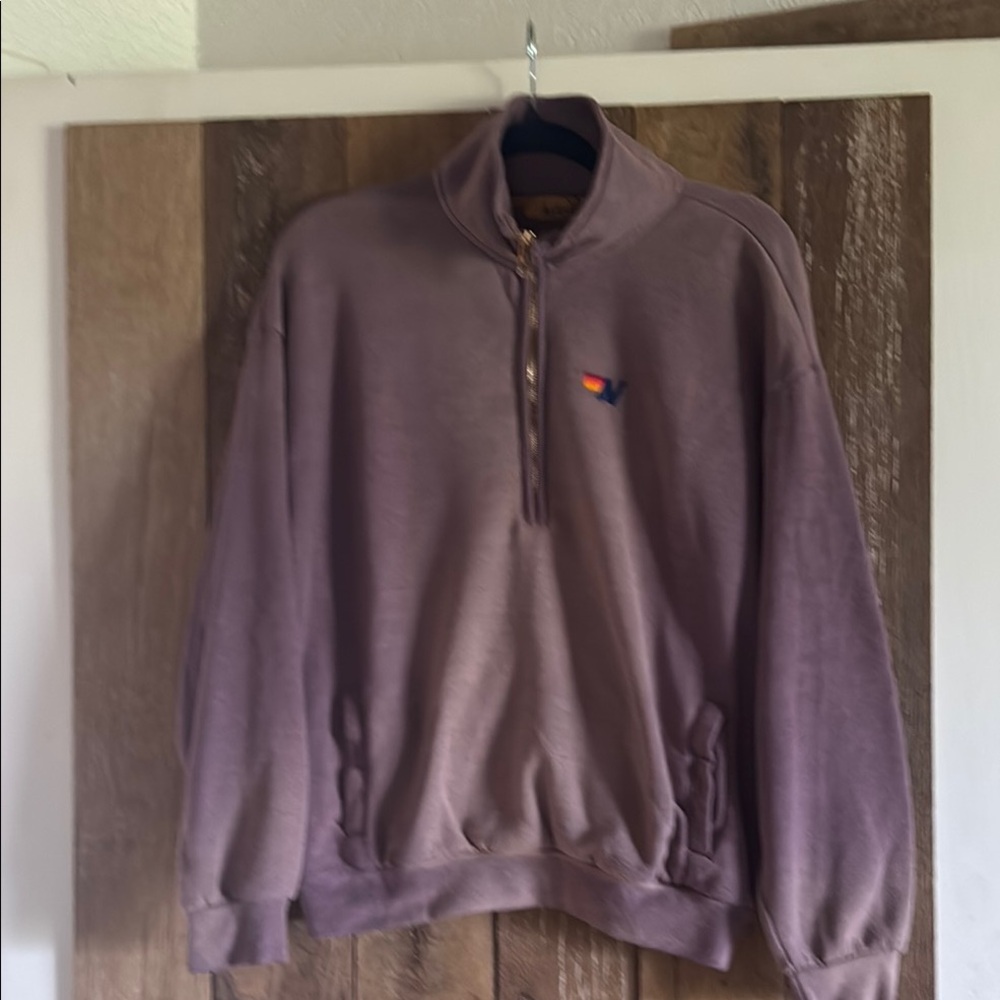 Faded Mocha Aviator Nation like new 3/4 zip super soft